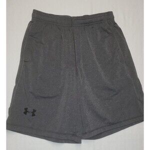 Under Armour Shorts Mens Grey Athletic Heat Gear Pockets Sz Med